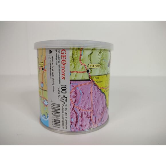 Texas State 100 Piece Magnetic Jigsaw Puzzle Geotoys Complete * - Picture 5 of 7